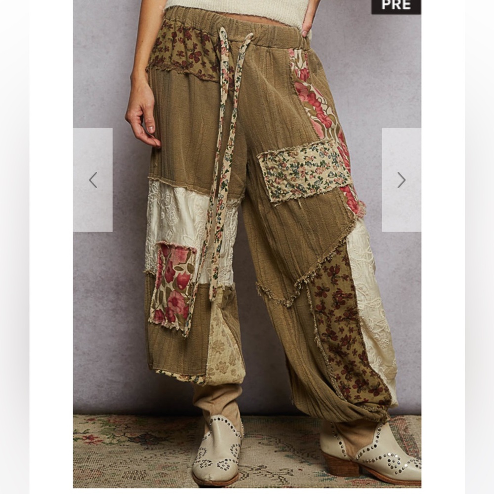 Pol Floral Patchwork joggers
